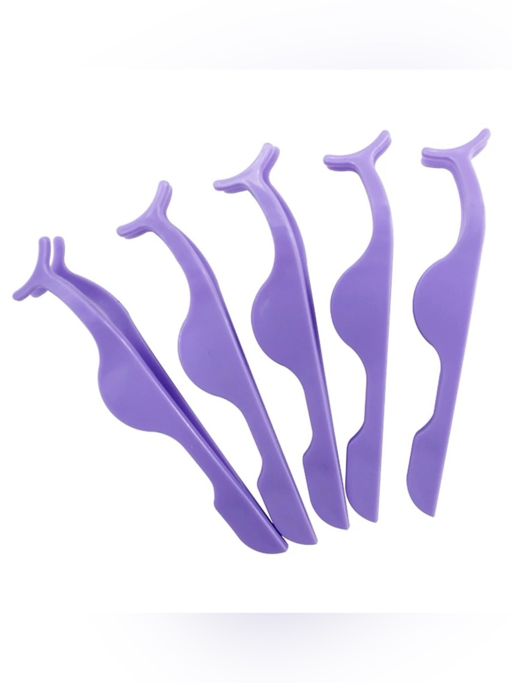 Reusable Purple Eyelash Lift Shield Tools - Set of 5